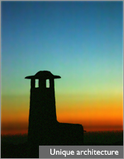 Unique architecture in Las Alpujarras, setting of Centro Flamenco 'La Fuente'